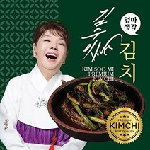 [김수미김치] 김수미 국산 더프리미엄 여수 돌산 갓김치 3kg, 단품