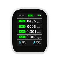 PM2.5 이산화탄소 모니터 공기 품질 습도 감지기 센서 분석기 미터