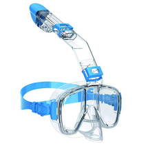 메이리앤 2in1 스노쿨링 물안경 마스크 스노클링 프리다이빙 장비, 블루