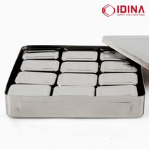 이디나 보존식용기 10. 스텐사각보존용기 사각 12p