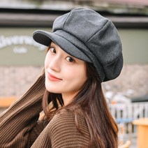 빅울헌트 헌팅캡 팔각모 뉴스보이캡 바리스타 여성 빵 겨울 캡모자 (5컬러)
