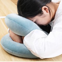 코지글로우 목이편한베개 휴대용목베개 쪽잠베개 빨아쓰는베개 목쿠션, 그레이