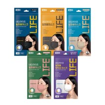 네오라이프 일회용 컬러 마스크 대형, 그레이 10매입x10개(100매)