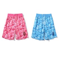 BAPE 타이드 브랜드 에이프 헤드 플레임 프린트 위장 반바지