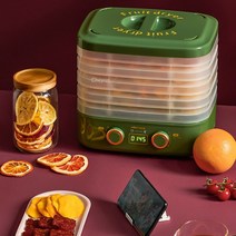 동결건조기 식품 과일 야채 고추 음식 가정용 농산물 생선5층 지능형 과일 건조기 가정용 소형 자동 고기, 02 green_01 미국