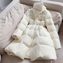 니트 패딩 울 롱패딩 여성 점퍼