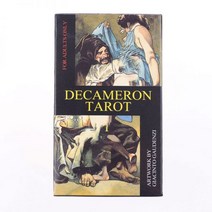 타로카드 독학 Decameron-상상력 오라클 운세 타로 카드 전체 영어 클래식 보드 게임 팻, 데카메론 타로