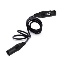 3Pin 잭 XLR 케이블 남성여성 OFC 차폐 마이크 믹서 증폭기 무대 조명 연장 코드 1m 2m 3m 5m 8m, 03 Black_06 5m