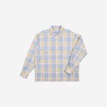 벤들스 비비더블유 플란넬 체크 셔켓 - 파우더 블루 - POWDER BLUE 126541