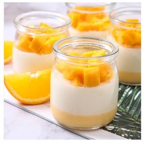 홈메이트 푸딩유리병 요거트유리병 100ml 200ml 6병 홈베이킹 용기, 100ml 6병