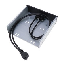 전면에 2개의 포트와 마이크 입력이 있는 USB 3.0 USB 허브, 설명, 금속 플라스틱, 설명