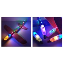 LED 에어글라이더 / 스치로폼비행기 / 불빛에어글라이더 / 글라이더 /어린이선물 / 교회 학원 체육관선물용, 빨강