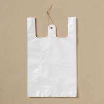 배달봉투 손잡이봉투 쇼핑봉투 100P 비닐봉투 흰색-3호