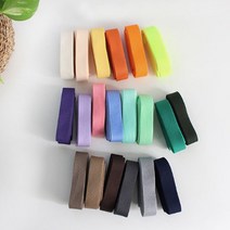 퀼트가게2마 20mm 니트테이프 20컬러 니트의류단추라인 허리끈, 14 카키