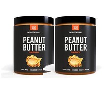 더프로틴웍스 천연 로스트 땅콩버터 스무스 990g THE PROTEIN WORKS Store Roasted Peanut Butter, 2팩