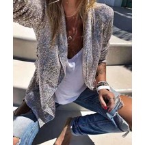 무대 스팽글 반짝이 자켓 재킷 트로트 2022 여성 봄 여성 재킷 기질 가디건