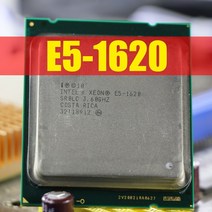 CPU 컴퓨터씨피유인텔 제온 쿼드 코어 E5 1620 E5-1620 CPU LGA 2011 프로세서 데스크탑 100% 지원, 한개옵션0