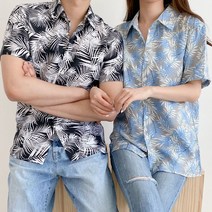휴양지 커플룩 셔츠 바캉스 패션 카라셔츠 허니문룩_ 995008EA