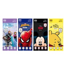 개별포장 20매 KF94 디즈니 겨울왕국 미키마우스 스파이더맨 곰돌이 푸 캐릭터 소형 어린이 마스크, KF94 스파이더맨 소형 1매입 20매