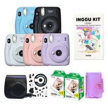 인스탁스 미니11 폴라로이드+전용가방+필름40장+커스텀스티커+홀로그램1단앨범, 1개, 라일락퍼플