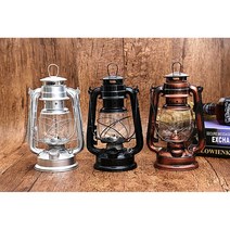 호롱 불 호야 남포 등 랜턴 캠핑 용 실내 레트로 유 조명 빈티지 유 램프 누수 방지 인감 녹슬지 않는 야외 조명, 25cm 레드, 1개