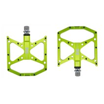 1pcs 산악 자전거 알루미늄 합금 팔린 페달 플랫폼 페달 BMX MTB, 녹색