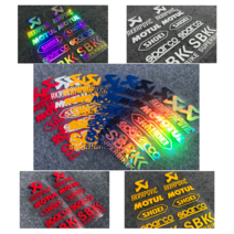 피트인 오토바이 브랜드 반사 스티커 데칼 로고 메이커 랩핑 아크라포빅 모튤 쇼에이 아라이 스파르코 카울, 1개, (선택1번)스폰서스티커(화이트)