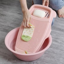 손빨래판 세면대 빨래판 논슬립, 그레이