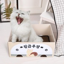 노리노리 고양이 카펫 스크래쳐박스 스크래쳐, 월급루팡, 1개