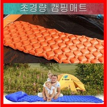 [씨제이마켓] 차량용 초경량 캠핑매트 (+에어펌프 추가옵션) (차박매트/카박매트/차량용매트/텐트용매트/에어매트), 블루