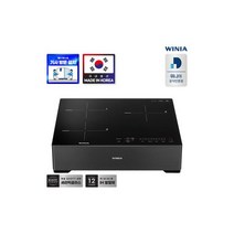 3구 위니아인덕션 전기렌지 EEI33ASDSBS15 스탠드15cm, 3구 위니아인덕션 전기렌지 EEI3