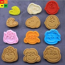 스누피 캐릭터 쿠키틀 쿠키커터 홈베이킹 6종세트 @