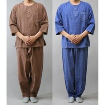 함께우리옷 생활한복 여름옷추천 칠부기본라운드 남여공용