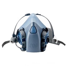 페인팅 도장작업 제약회사 방독 마스크 3중필터 유해물질차단 가공 청소, 3M반면형 마스크 7502