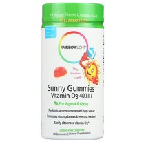 레인보우라이트 써니 구미 비타민 D3 400IU 60정 Rainbow Light Vitamin D3