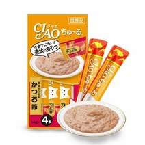 [KT알파쇼핑]고양이 가다랑어 가다랑어포 4개입 48P 짜먹는 간식, 상세페이지참조