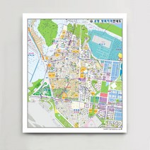 [지번]서울시 강서구 공항 방화지역 안내도 105cm x 75cm SE, 1.종이코팅