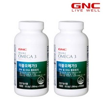 [지앤씨] [GNC] 더블오메가3 600mg 60캡슐 (60일분) x2병, 상세 설명 참조, 상세 설명 참조