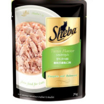 쉬바 고양이 주식 파우치 참치, 생선, 5개, 70g