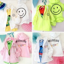 PU-남아 여아 바람막이 점퍼 유아 아동 아기 키즈 주니어 후드 간절기점퍼