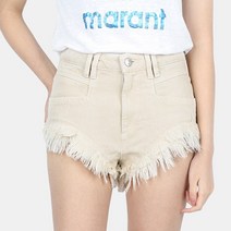 디몬트 22 S/S 이자벨마랑 에뚜왈 여성 데님 숏팬츠(크림) 22PSH0455 22P022E 23EC