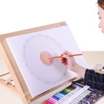 Ogfaour몽마르트 휴대용 탁상용 각도조절 테이블이젤 화판