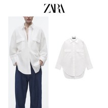 롱백 포플린 ZARA 자라 여성 셔츠