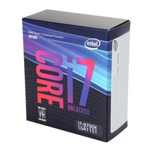 인텔 코어 i7 6 세대 i7-6700 Skylake 쿼드 3.4 GHz LGA 1151 65W BX80662I76700 데스크탑 프로세서, 한개옵션1, 09 i7-8700K