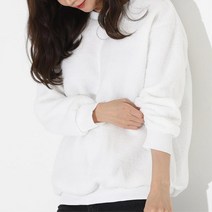 여자 주니어 루즈핏 양털 캐주얼 티셔츠 학생긴팔티