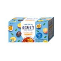 담터 콜드브루티 복숭아 패션후르츠 홍차 20T, 6개