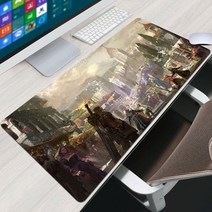 장패드 L-Lost Ark 마우스 패드 Pc 게이머 액세서리 Xxl 데스크 프로텍터 키보드 매트 대형 게임 확장 컴퓨터, [09] 400x900x3mm, [08] FS003322
