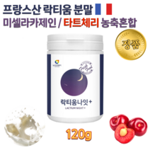 물에 타먹는 프랑스 우유 락티움 LACTIUM 프락토올리고당 혼합 유산균 유청 단백 유단백 가수분해물 빌베리 추출물 타트체리 분말 가루 독일산 귀리식이섬유 파우더 나잇 나이트, 120g