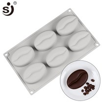 sj 대형 실리콘 비누 몰드 6 캐비티 커피 모양 실리콘 비누 몰드 재활용 수제 비누 만들기 비 스틱 몰드 비누