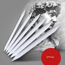 마카롱유성색연필 6 개/대 아티스트 블렌딩 그루터기 및 Tortillion 블렌더 아트 스케치 드로잉 펜 숯 흑연 컬러 연필 학교 공급